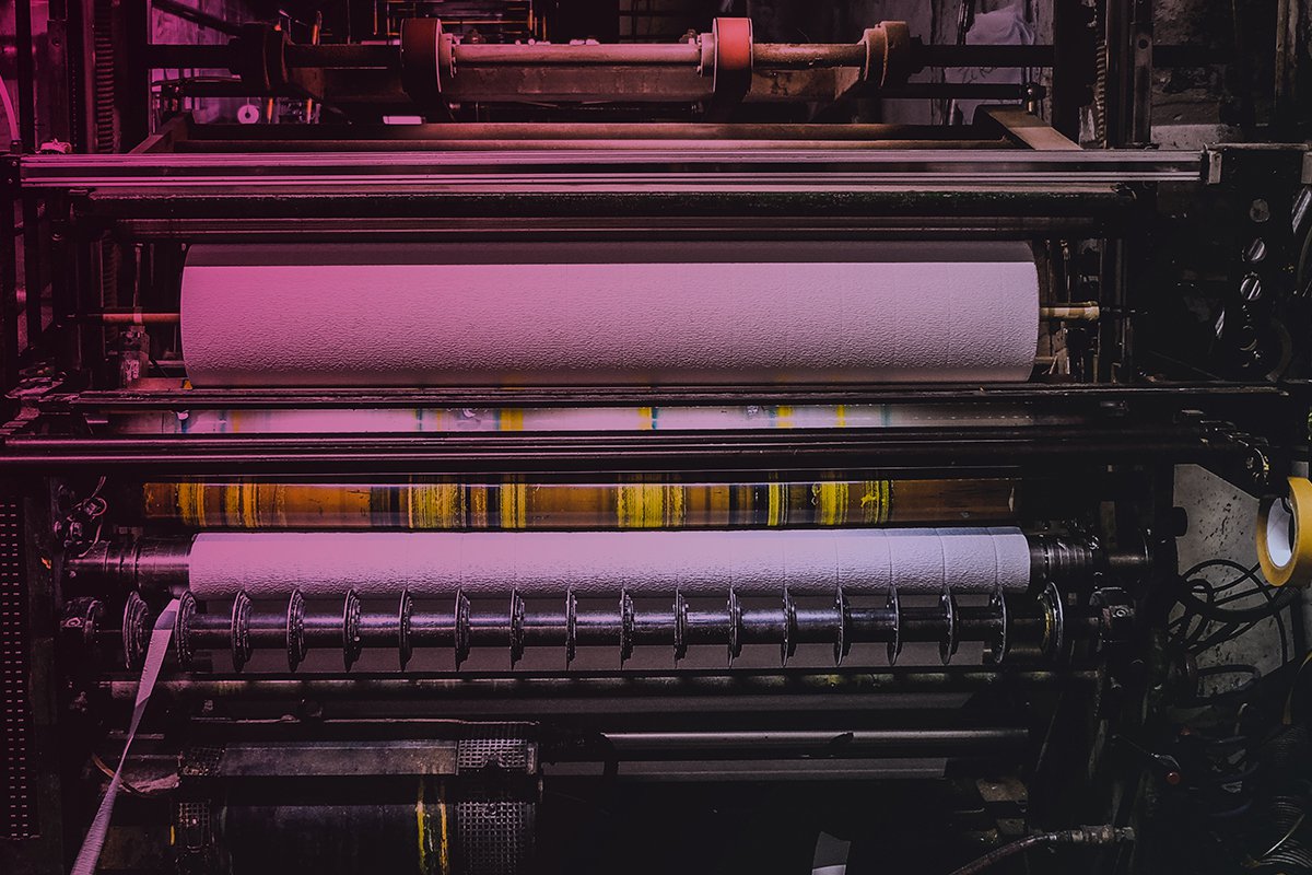 retro printing press